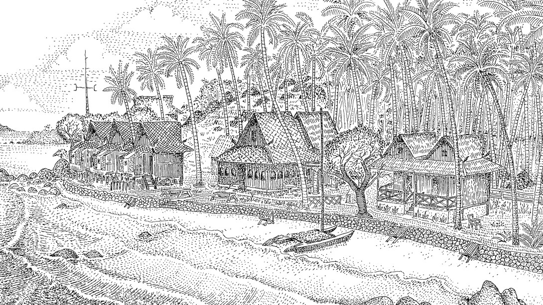 Michael Stillwater, Tropical village beach