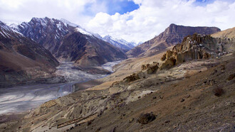 Confluence of Pin and Spiti rivers, accessible from Kaza or Kibber @ Shrishtee Bajpai