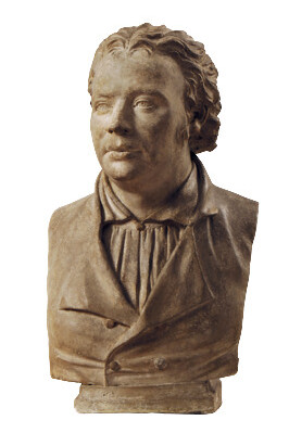 Porträtbüste des Hofschneidermeisters Daniel Gottlieb Keilpflug, Johann Gottfried Schadow (1764-1850)1801BerlinGips, gegossen, mit Resten einer ursprünglichen Farbfassung 59 x 33 x 28,5 cm