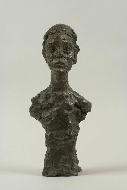 Alberto Giacometti, Buste d’Annette X, 1965, Bronze, 44 x 18.2 x 14 cm. Collection Fondation Giacometti, Paris © Estate Giacometti (Fondation Giacometti and ADAGP, Paris) 2014