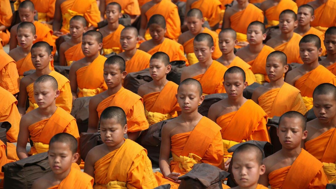 There's no culture of peace more established and practiced than those of the Buddhist monks