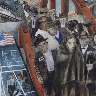 Ben Shahn, Study for Jersey homesteads mural (detail), c. 1936. Courtesy of the Jewish Museum