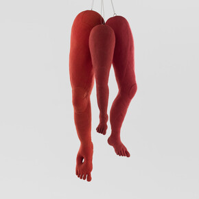 Louise Bourgeois (1911 - 2010), Legs 2001, Fabric, 76 x 34 x 22 1/2 inches, 193 x 86.4 x 57.2 centimeters ©The Easton Foundation