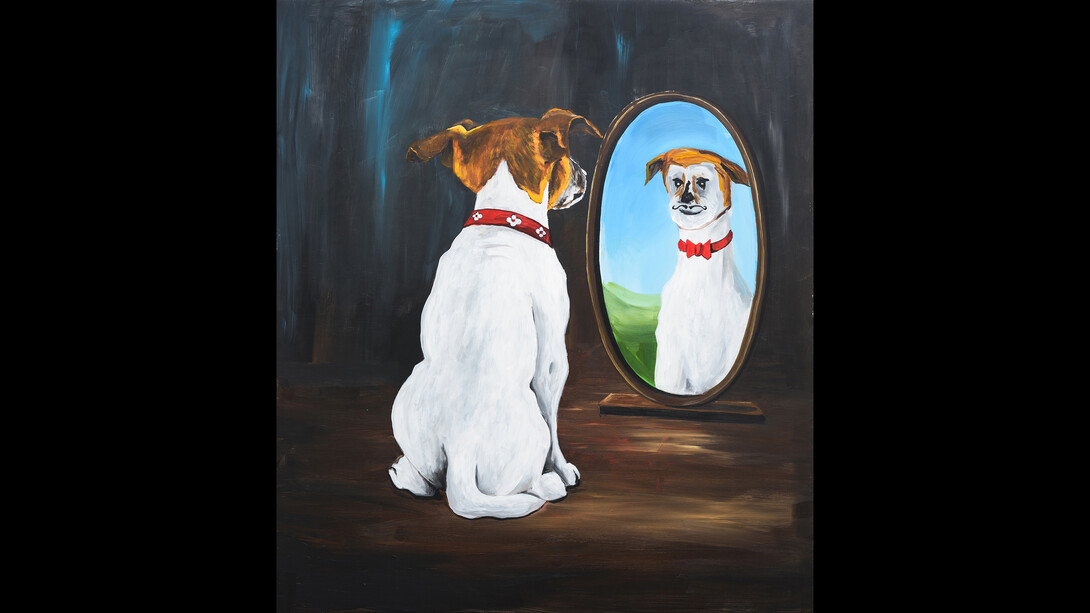 Who’s a Good Boy
2019
acrylic on board 80 x 70 cm