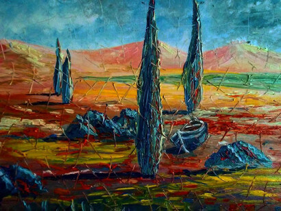  Salvo Coglitori, "L'attesa", tecnica scheggiata