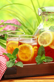 Una piacevole sosta accompagnata da un tè rinfrescante
