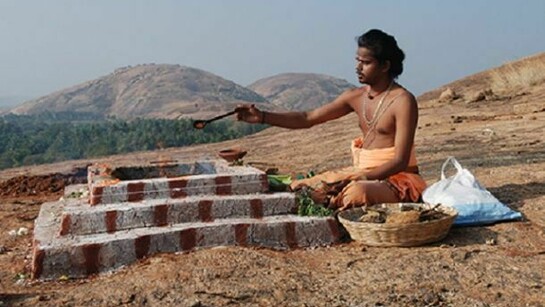 Wolfgang Laib, Fire Ritual, Silver Mountain, Meluvalavu (785), 2009,Type-C print, 13 x 20 inches, Edition of 10