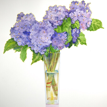 Gary Bukovnik, Hydrangeas (detail), 2025. Courtesy of Andra Norris Art Gallery