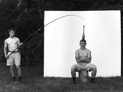 Luke Smalley, Indian Club, 1997, Stamped and numbered, verso, Gelatin silver print, 16 x 20 inches, sheet (Edition of 15), 11 x 14 inches, sheet, 5 x 7 inches, image (Edition of 15)