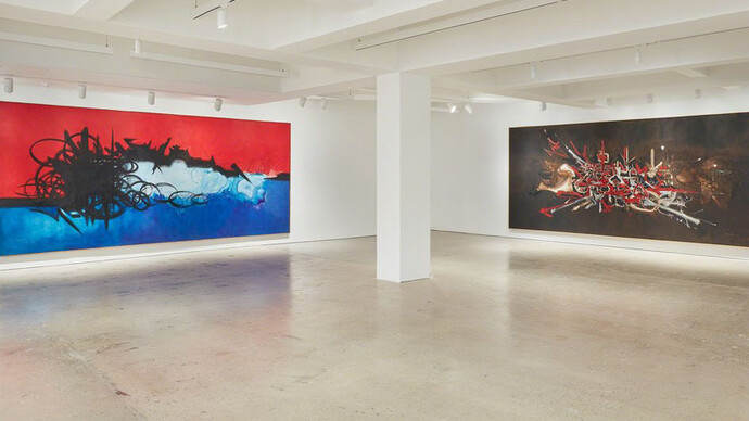 Georges Mathieu. Courtesy of Nahmad Contemporary