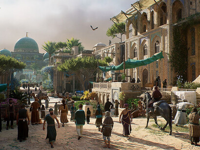 Capture d'écran d'Assassin's creed mirage. Avec l'aimable autorisation du Musée de l'Institut du monde arabe