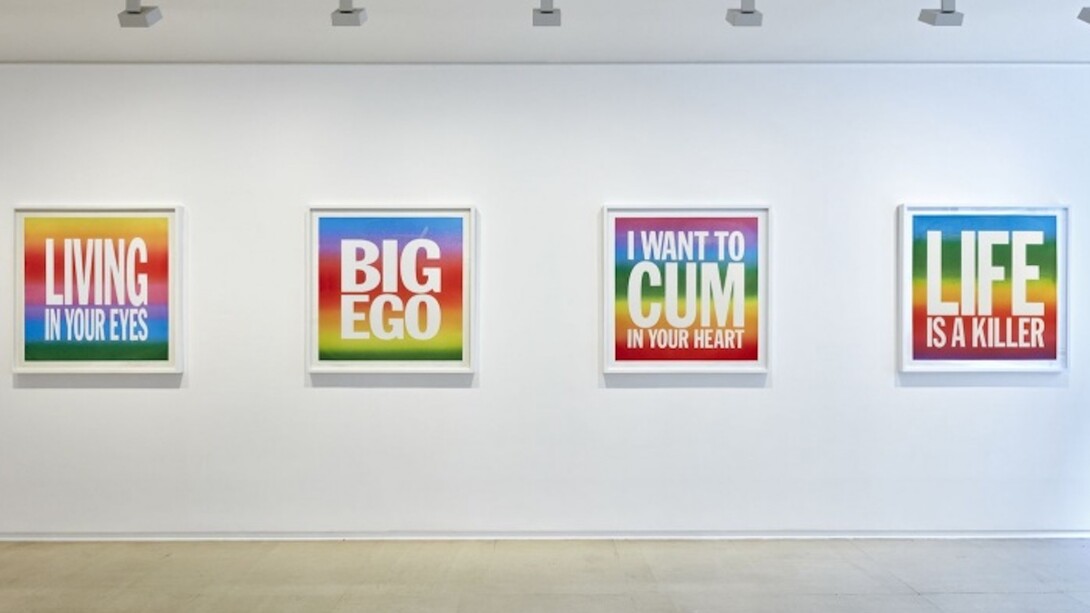 John Giorno, Exhibition view. Courtesy of Cahiers d’Art