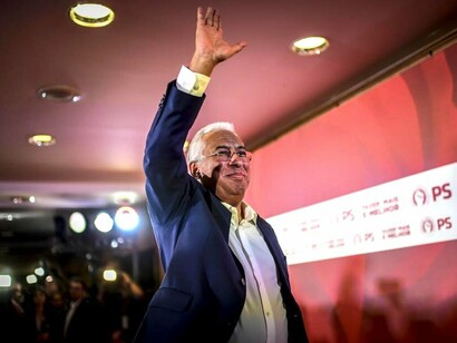 Primeiro-ministro Antonio Costa, do Partido Socialista Português, vence as eleições Parlamentares