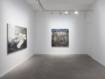 Philippe Cognée, Exhibition view. Courtesy of Galerie Daniel Templon 