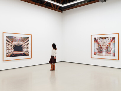 Candida Höfer, Europa, America, exhibition view. Courtesy of Sean Kelly Gallery