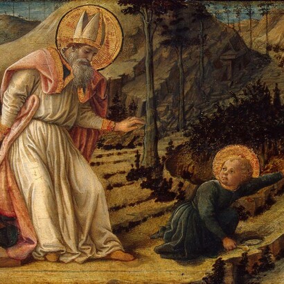 Filippo Lippi, Visione di Sant'Agostino, tempera su tavola, circa 1460, Museo dell'Hermitage, San Pietroburgo, Russia