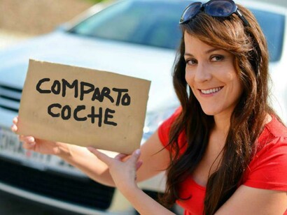Joven que se ofrece a compartir coche