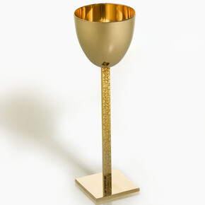 Alessandro Mendini dimensioni: h. totale cm 26,5; diametro coppa cm 8,5; base cm 7x7