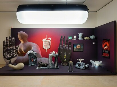 Mark Leckey, Containers and Their Drivers, Exhibition view. Courtesy of MoMA PS1