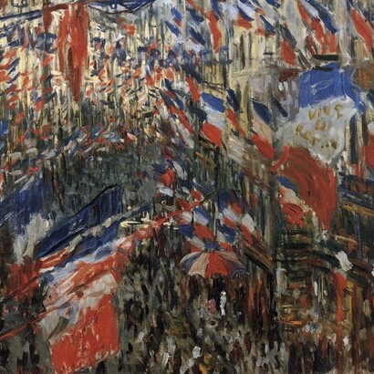«La calle Montorgueil» (1878), Monet