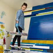 Maya Kabat in her studio