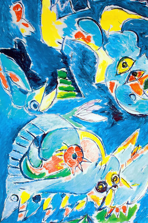 Carl-Henning Pedersen, *Ved havet*, 1987