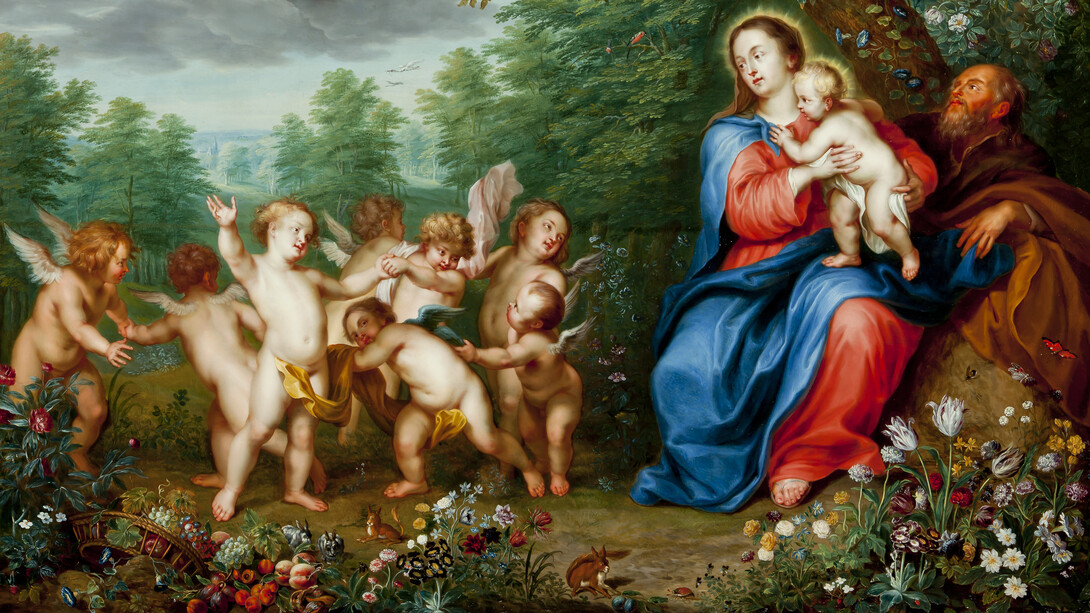 Balthasar Beschey, Holy Family with the Infant St. John the Baptist, 1730-1740. Courtesy of Phoenix Art Museum