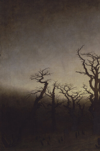 Caspar David Friedrich, La abadía en el robledal (detalle), 1809-1810