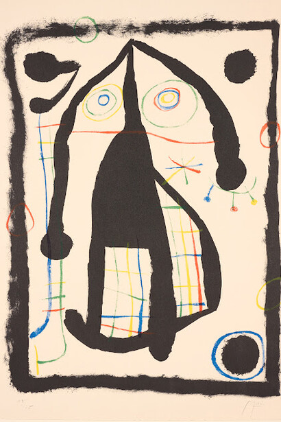 Joan Miró, L'étrangère (detail), 1958. Courtesy of De Young Museum