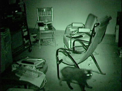 Bruce Nauman, Sound for mapping the studio model (The video), 2001. Courtesy of David Nolan Gallery