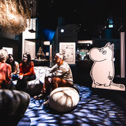 Moomin art, exhibition view. Courtesy of Moomin Museum
