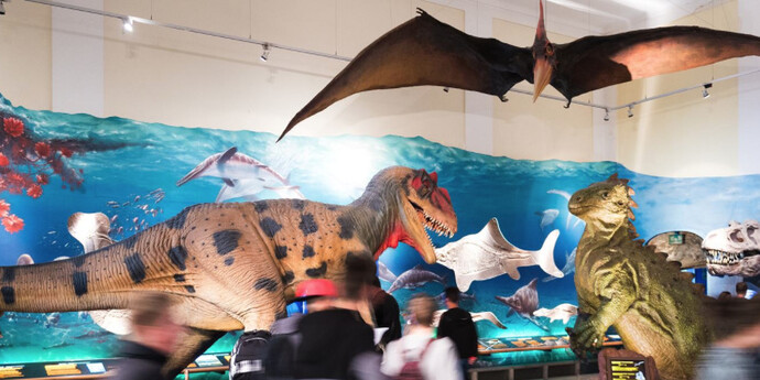 Prehistoric Times and Dinosaurs. Courtesy of Haus der Natur 