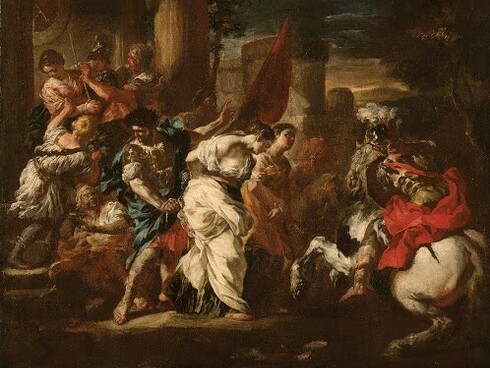 Francesco Solimena, Le sante Tecla, Archelaa e Susanna condotte al martirio