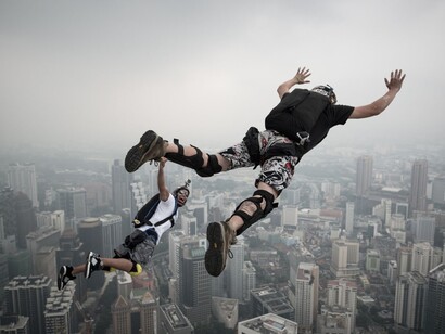 Salto sobre a cidade