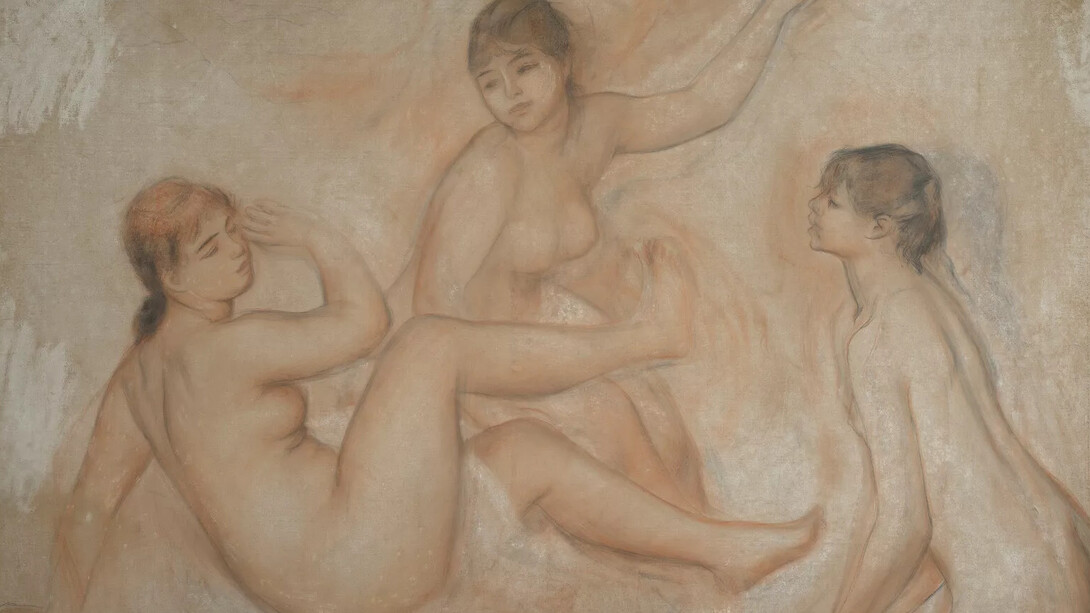 Auguste Renoir, Trois baigneuses au bord de l'eau, vers 1881 - 1882. Avec l'aimable autorisation du musée d'Orsay