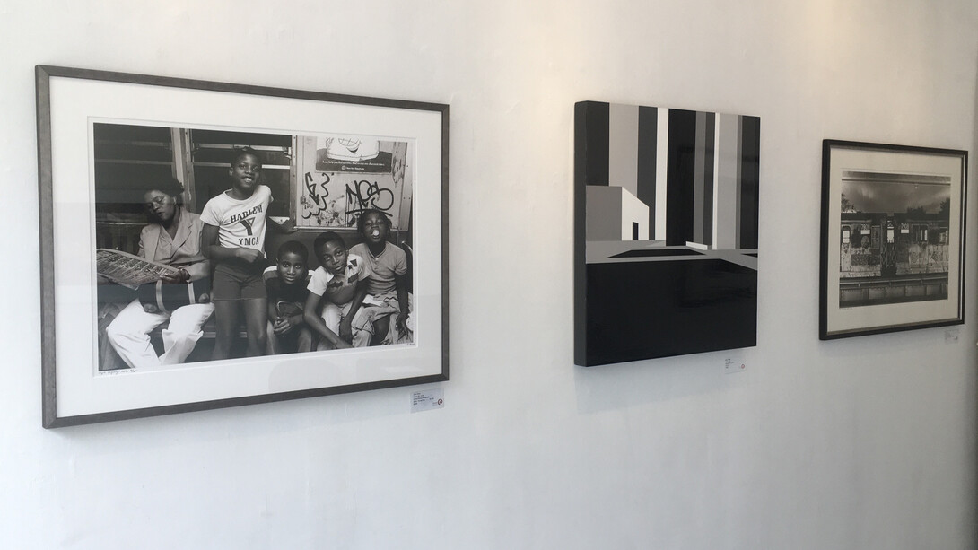 Various artists, Amid the cities and buildings, exhibition view. Courtesy of Elisa Contemporary Art 