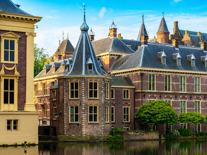 The Binnenhof (Inner Court) is a historic complex in the heart of The Hague, beside the Hofvijver (Court Pond). It serves as the seat of the Dutch Parliament and houses the Prime Minister's office and the Ministry of General Affairs
