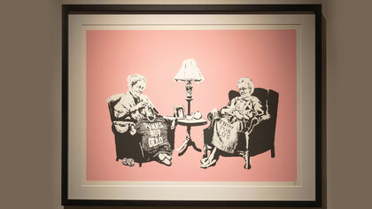 Banksy, Grannies. Courtesy of Art of Banksy Gallery