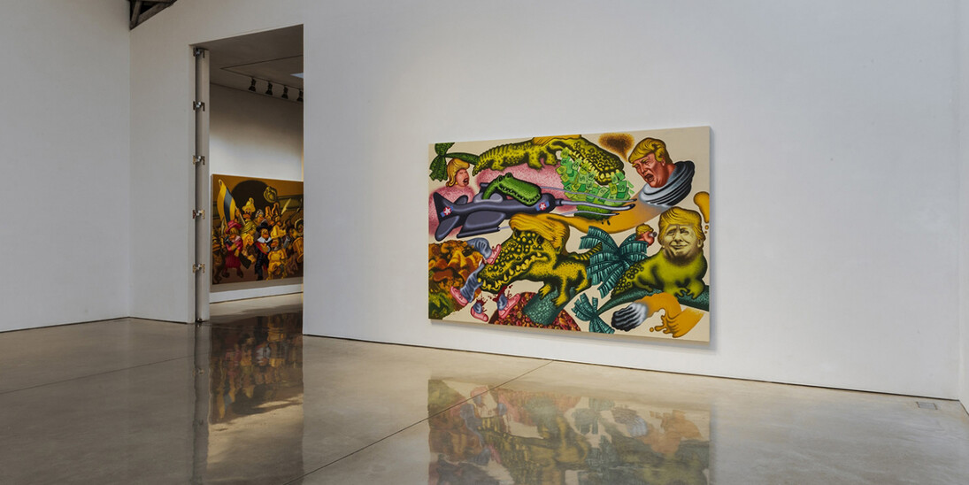 Peter Saul, Exhibition view. Courtesy of Mary Boone Gallery