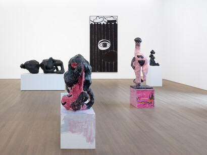 Tal R, Woman behind fence, exhibition view. Courtesy of Tim Van Laere Gallery