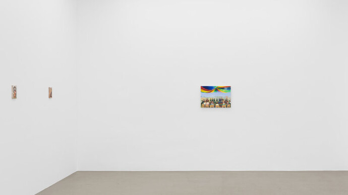 Lin Olschowka, Brother wolf, ausstellungsansicht. Mit freundlicher genehmigung von Meyer Riegger
