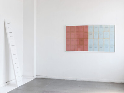 Cesare Pietroiusti, Materia paterna, vista della mostra. Cortesia di The Gallery Apart