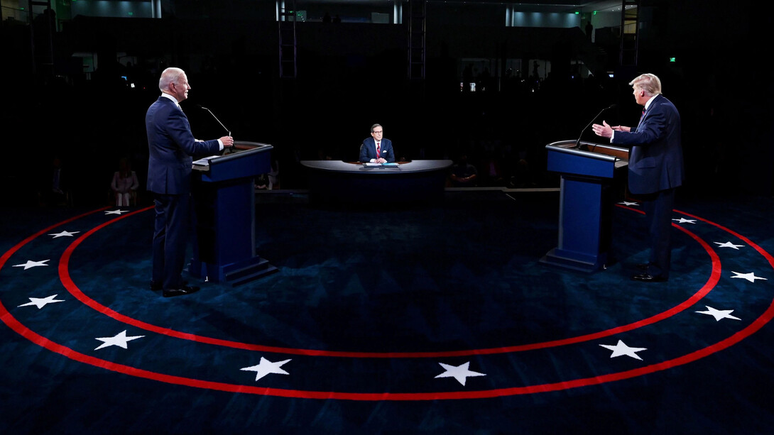 Primer debate presidencial entre Joe Biden y Donald Trump el 29 de septiembre de 2020