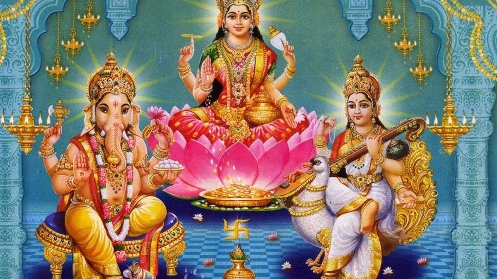 Lakshmi, Saras, Ganesh