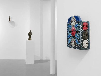 Hervé Yamguen, Nos géographies intimes, vue d'exposition. Avec l'aimable autorisation de la galerie Afikaris