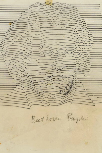 Thomas Bayrle, Beethoven (detail), 1970. Courtesy of dépendance