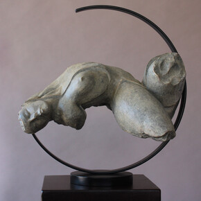 Rogerio Timoteo,2019, Tagide, scultura in  bronzo e acciaio 