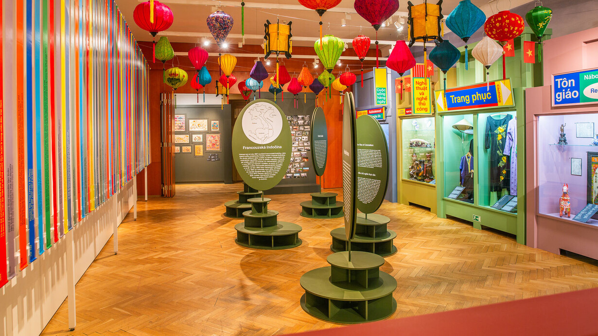 Familiar and unfamiliar Vietnam, exhibition view. Courtesy of Náprstek Museum of Asian, African and American Cultures