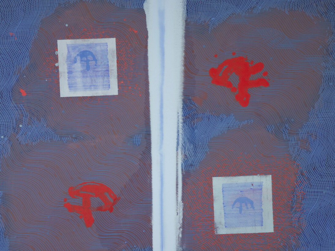  John Loker, Space is a Dangerous Country - Worlds Divide II, 2015, Oil on Canvas (c) John Loker, Courtesy of Flowers Gallery London and New York