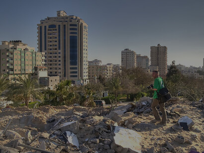 Gaza, Palestine housed one of Yasser Arafat's prominent headquarters, symbolizing his influential presence in the region